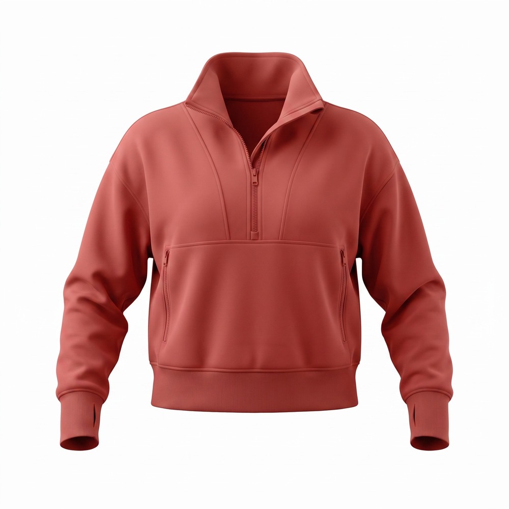 Old Navy Active Dynamic Fleece Half Zip Sweatshirt Terra cotta Thumbhole Plus 3X